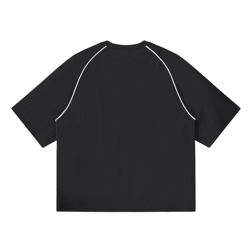 Contrast Piping Panel Raglan T-Shirt