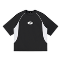 Contrast Piping Panel Raglan T-Shirt