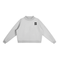 Essential Fleece Mock-Neck Crew Sweatshirt