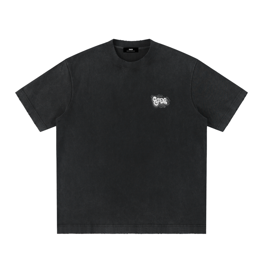 Heavyweight Vintage Washed Frayed T-Shirt