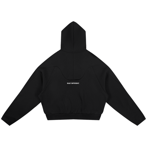 Curved Panel Raglan Hoodie