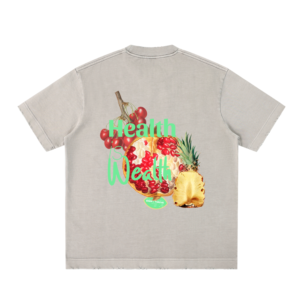 Heavyweight Vintage Washed Frayed T-Shirt