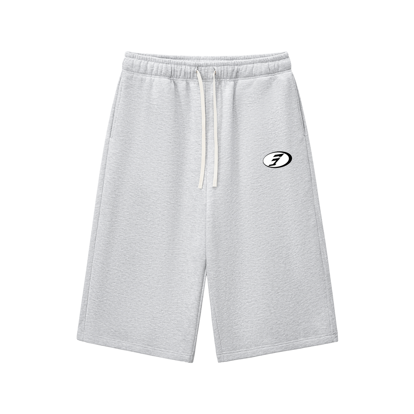 Relaxed Drawstring Three-quarter Sweatpants