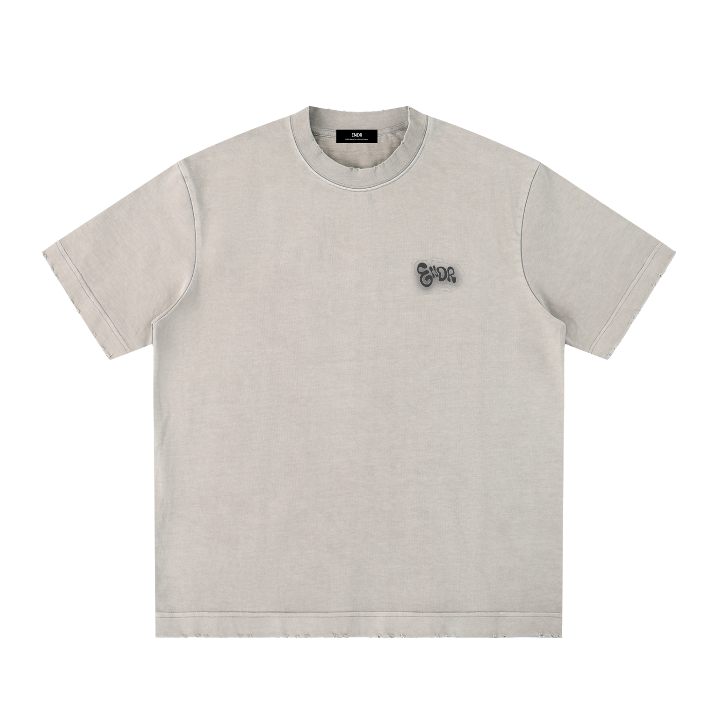 Heavyweight Vintage Washed Frayed T-Shirt