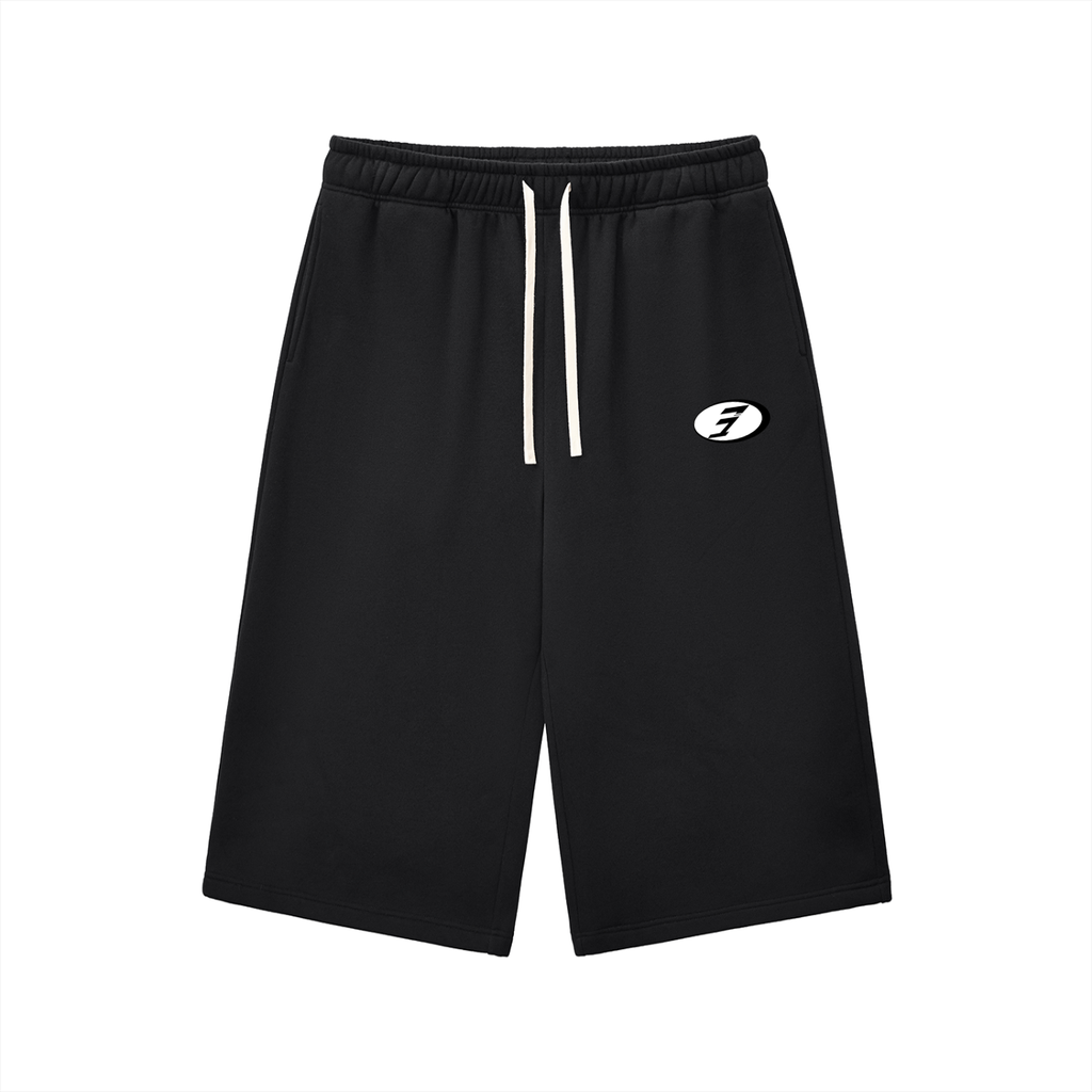 Relaxed Drawstring Three-quarter Sweatpants