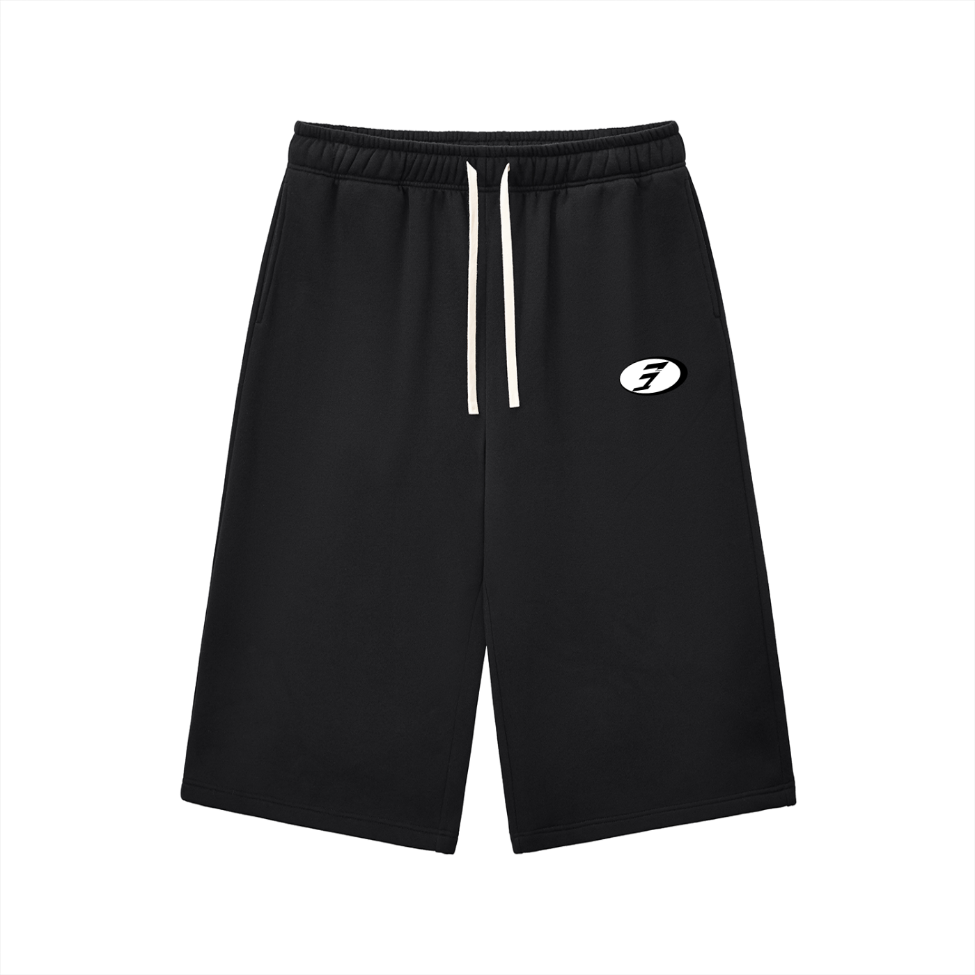 Relaxed Drawstring Three-quarter Sweatpants