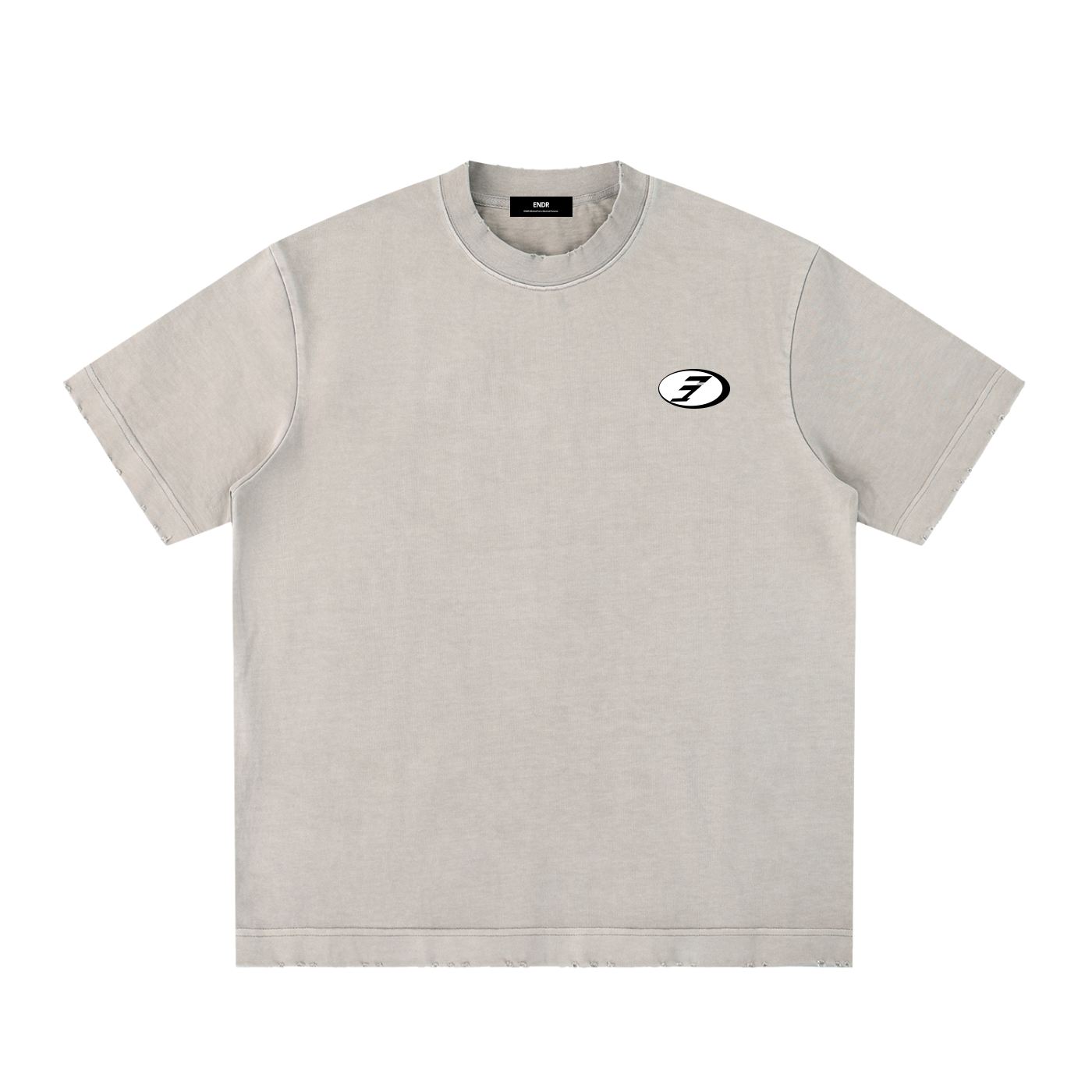 Heavyweight Vintage Washed Frayed T-Shirt