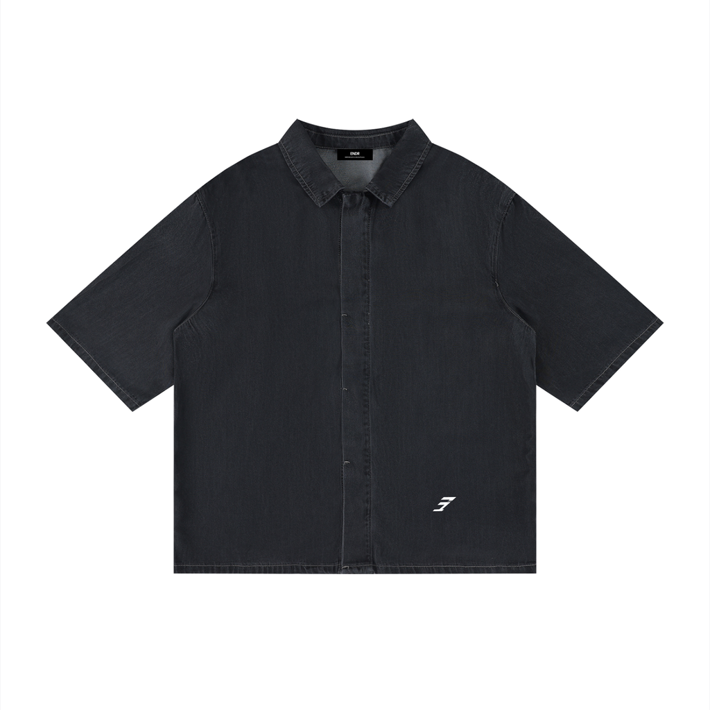 Unisex Vintage Wash Drop Shoulder Lyocell Shirt